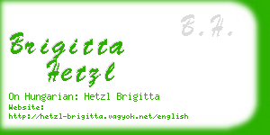 brigitta hetzl business card